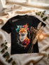 T-shirt Renard Aquarelle Coloré — Coton Bio Français