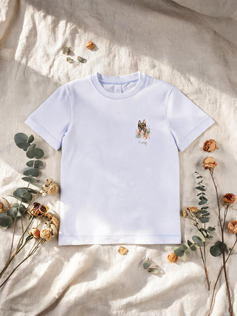 T-shirt Enfant Portrait Personnalisé de votre Animal