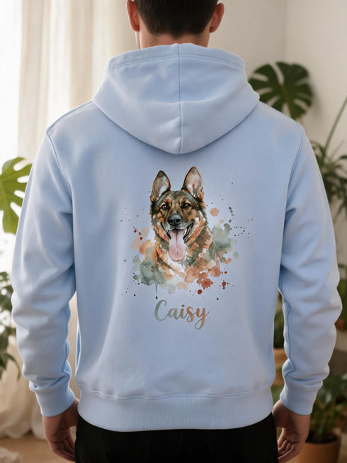 Sweat Homme à Capuche Portrait Personnalisé de votre Animal
