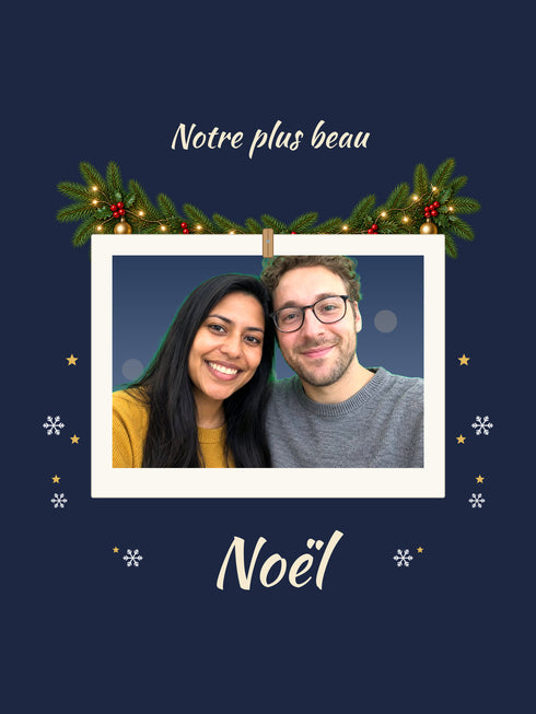 Visuel d’illustration – la création Instantané seule, sur un fond bleu nuit (un couple fictif)