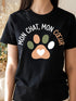T-shirt Unisexe Chat « Mon Chat Mon Cœur » — Coton Bio Français
