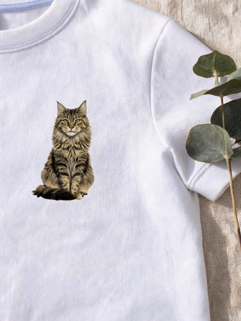 T-shirt Homme Portrait Personnalisé de votre Animal — 100 % Coton