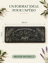 Dimensions de la planche pétanque en ardoise personnalisée 30 x 11 cm