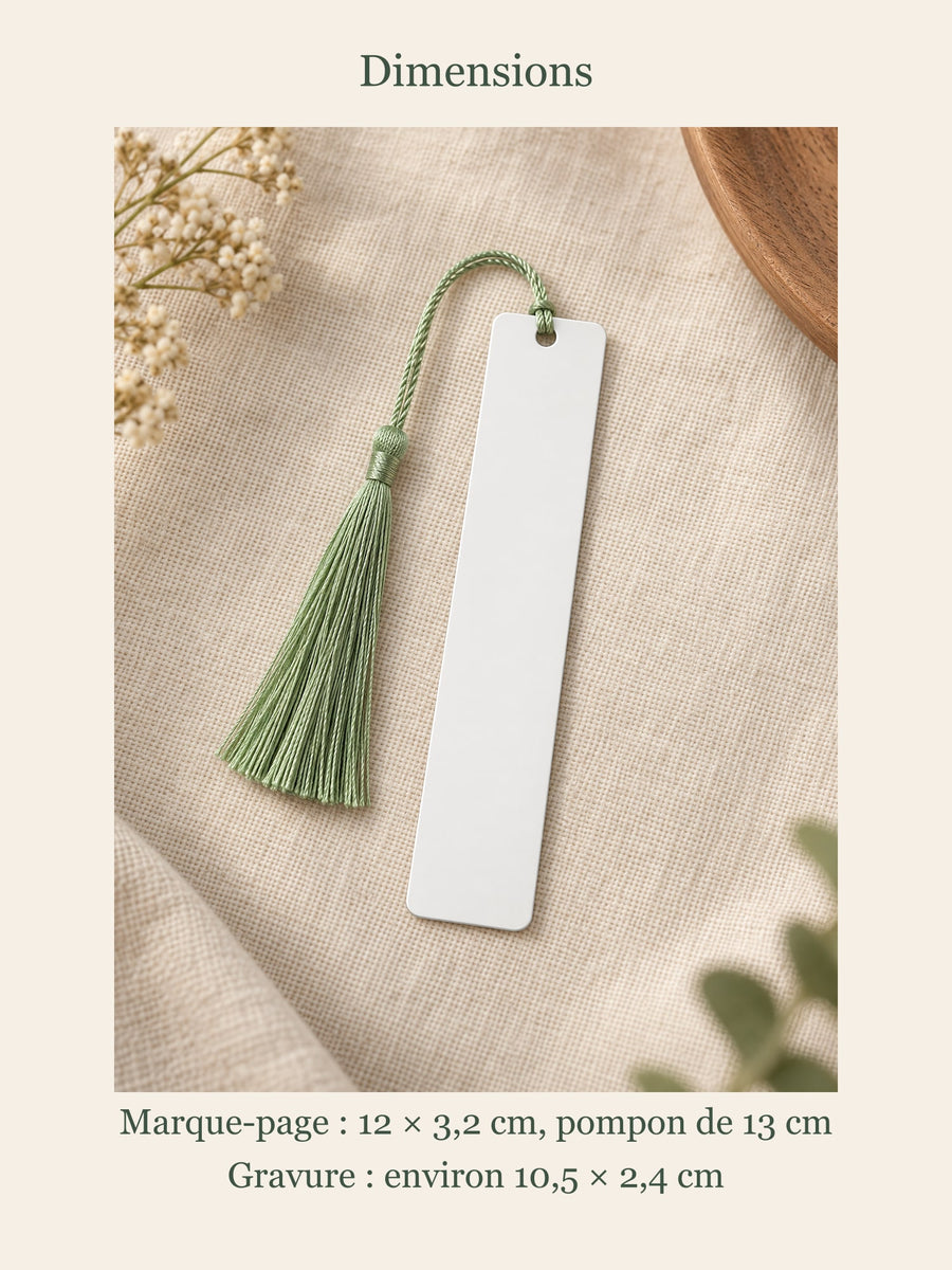 Visuel d’illustration – dimensions du marque-page : 12 × 3,2 cm