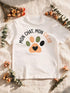 T-shirt chat blanc coton biologique motif patte de chat