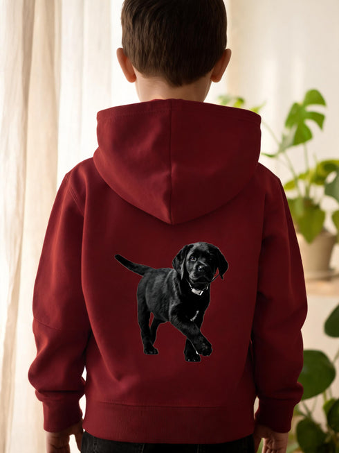Sweat Enfant à Capuche Portrait Personnalisé de votre Animal