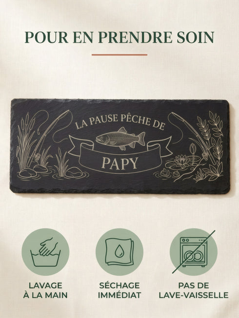 Conseils d'entretien pour une planche personnalisée en ardoise naturelle