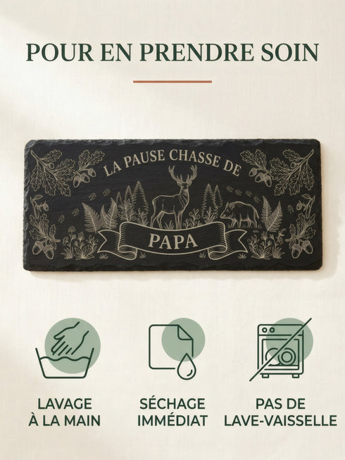 Conseils d'entretien pour une planche personnalisée en ardoise naturelle