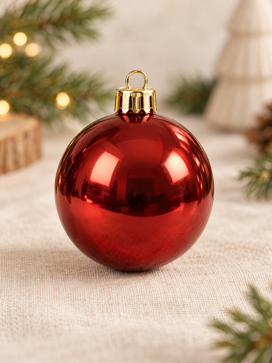 Visuel d’illustration – boules de Noël de 6 cm vierges en six couleurs