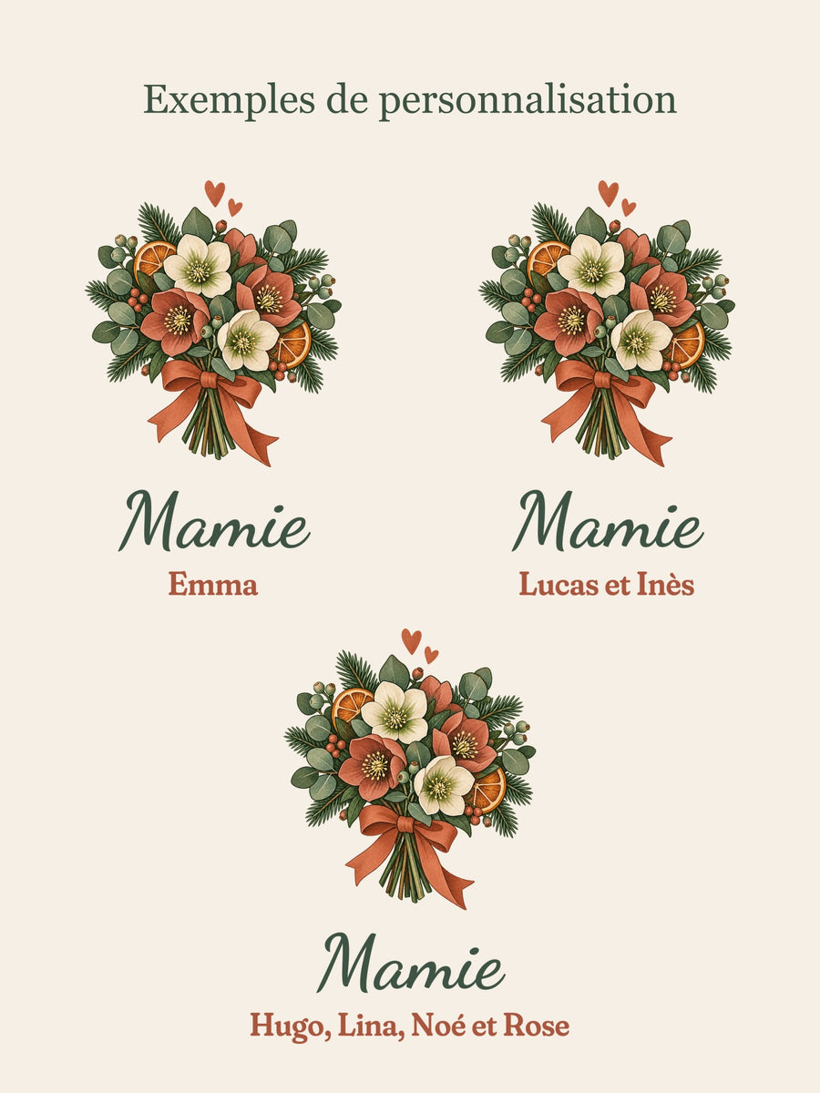 Visuel d’illustration – trois exemples de personnalisation du même motif