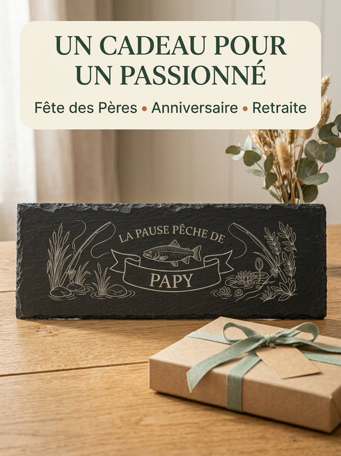 Cadeau personnalisé pour pêcheur fête des Pères anniversaire ou retraite