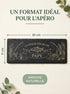 Dimensions de la planche en ardoise personnalisée 30 x 11 cm
