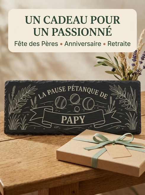 Cadeau personnalisé pour passionné de pétanque fête des Pères anniversaire ou retraite