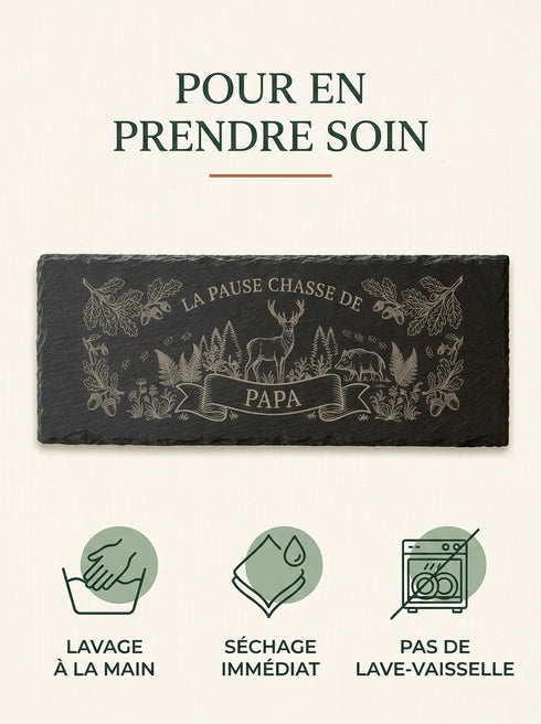 Conseils d'entretien pour une planche personnalisée en ardoise naturelle