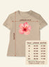 Guide des tailles XS à 2XL du t-shirt femme hibiscus Sable