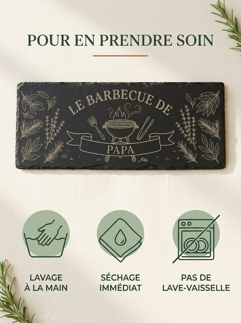 Conseils d'entretien pour une planche barbecue en ardoise naturelle