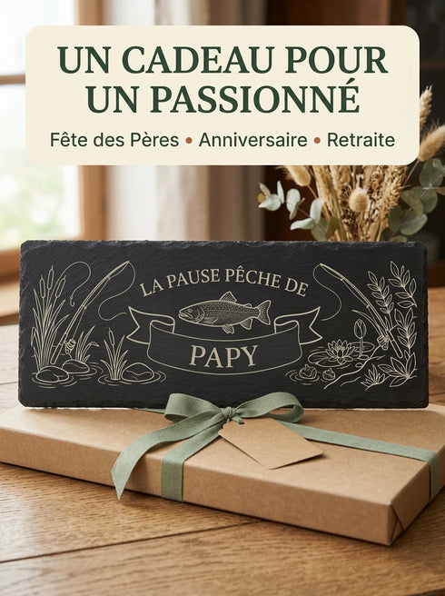 Cadeau personnalisé pour pêcheur fête des Pères anniversaire ou retraite