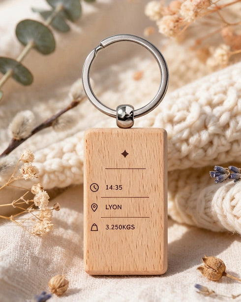 Porte-clés signe astrologique personnalisé
