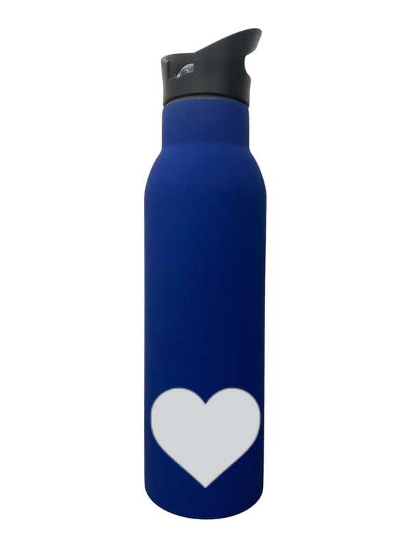 Gourde Personnalisable Prénom & Motif – Isotherme Inox – Paille Intégrée