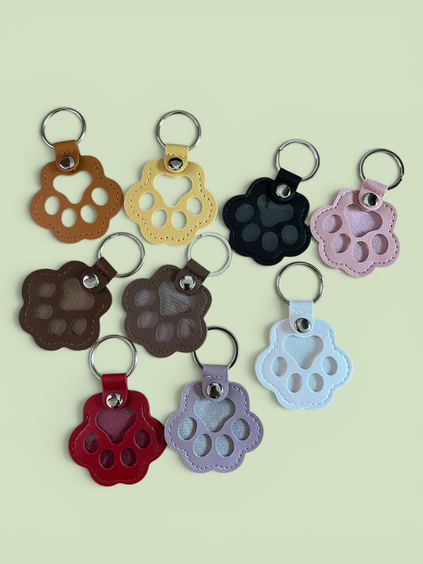 MemoryPaw Porte-clés Souvenir Chien en Cuir – Garde ses Poils Près de Toi