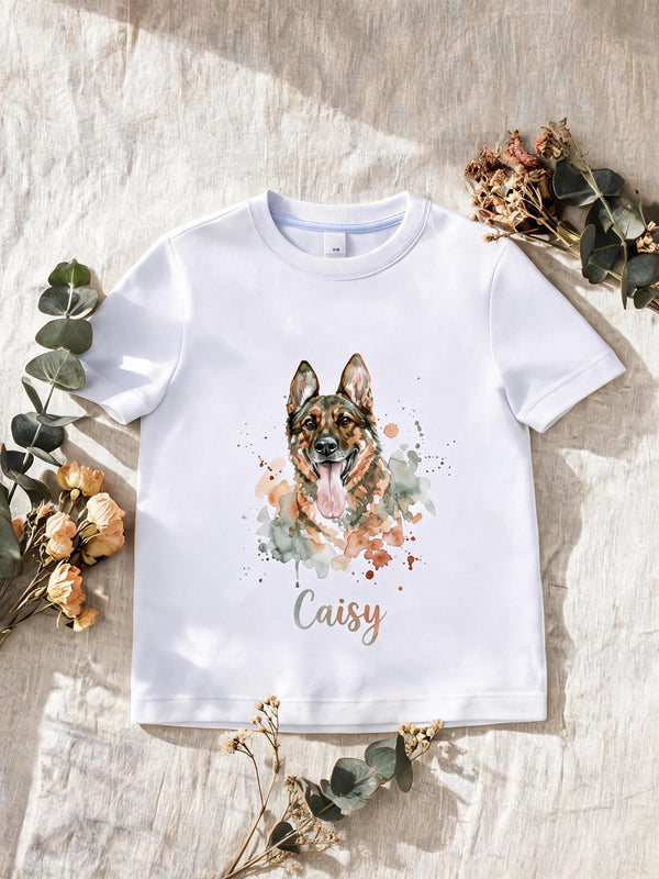 T-shirt Homme Portrait Personnalisé de votre Animal — 100 % Coton