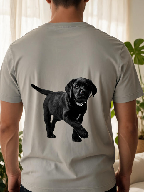 T-shirt Homme Portrait Personnalisé de votre Animal — 100 % Coton