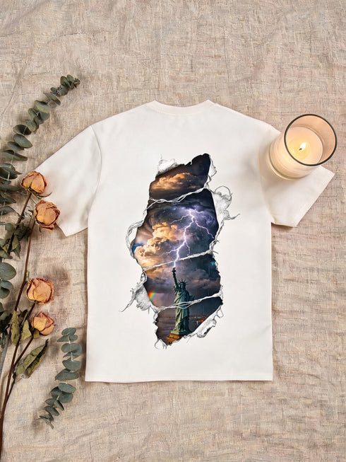 T-shirt Statue de la Liberté — Streetwear Coton Bio