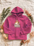 Visuel d’illustration – Sweat femme fuchsia avec le design « Maman, café et câlins », exemple avec le surnom seul