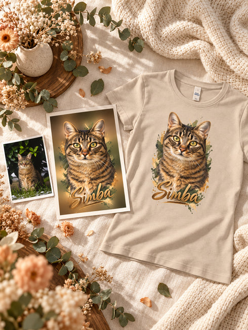 T-shirt personnalisé avec la photo de votre animal