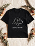 T-shirt Dog Mom noir personnalisé cadeau maîtresse de chien