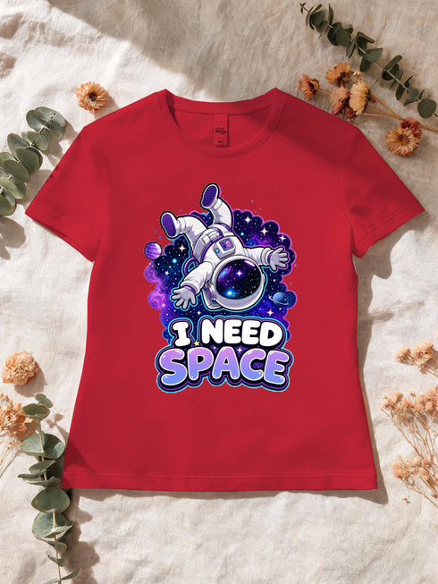 T-shirt femme astronaute I Need Space — humour espace