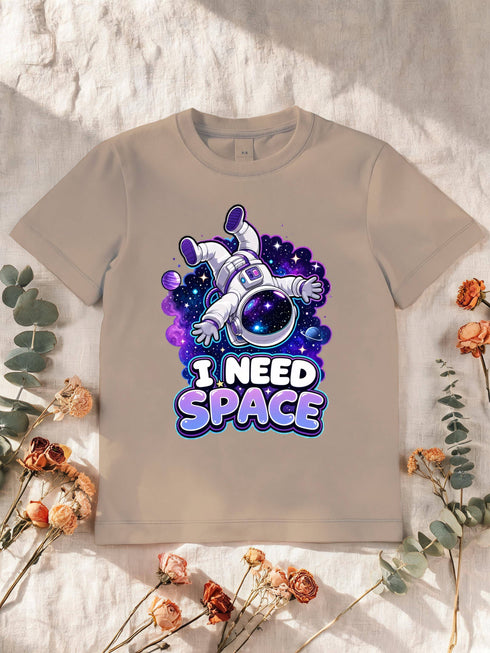 T-shirt enfant astronaute I Need Space — humour espace