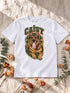 T-shirt enfant blanc personnalisé avec le portrait Campus détouré de Caisy, présenté à plat.
