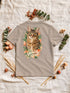 Dos d'un t-shirt enfant sable personnalisé avec le portrait aquarelle détouré de Simba.
