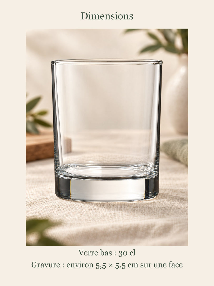 Visuel d’illustration – dimensions du verre : 30 cl