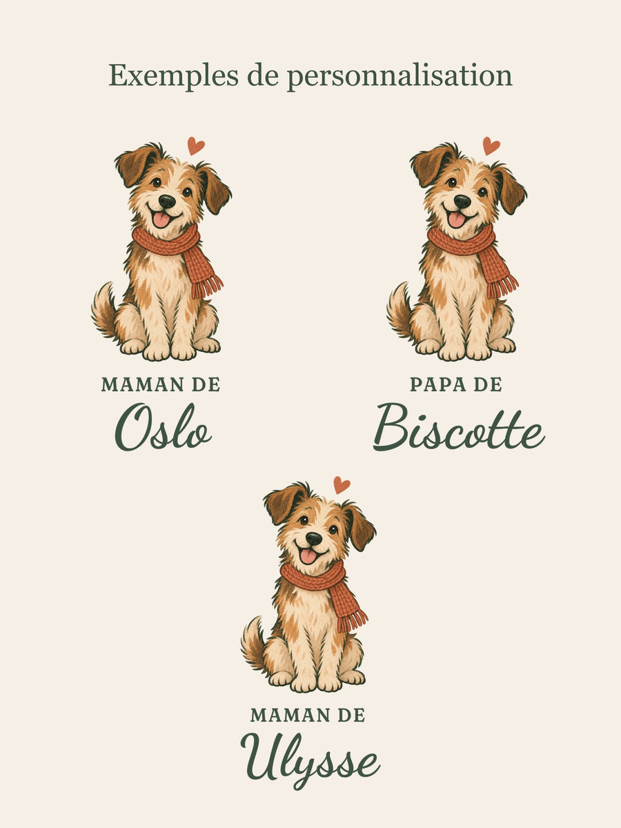 Visuel d’illustration – trois exemples de personnalisation du même motif