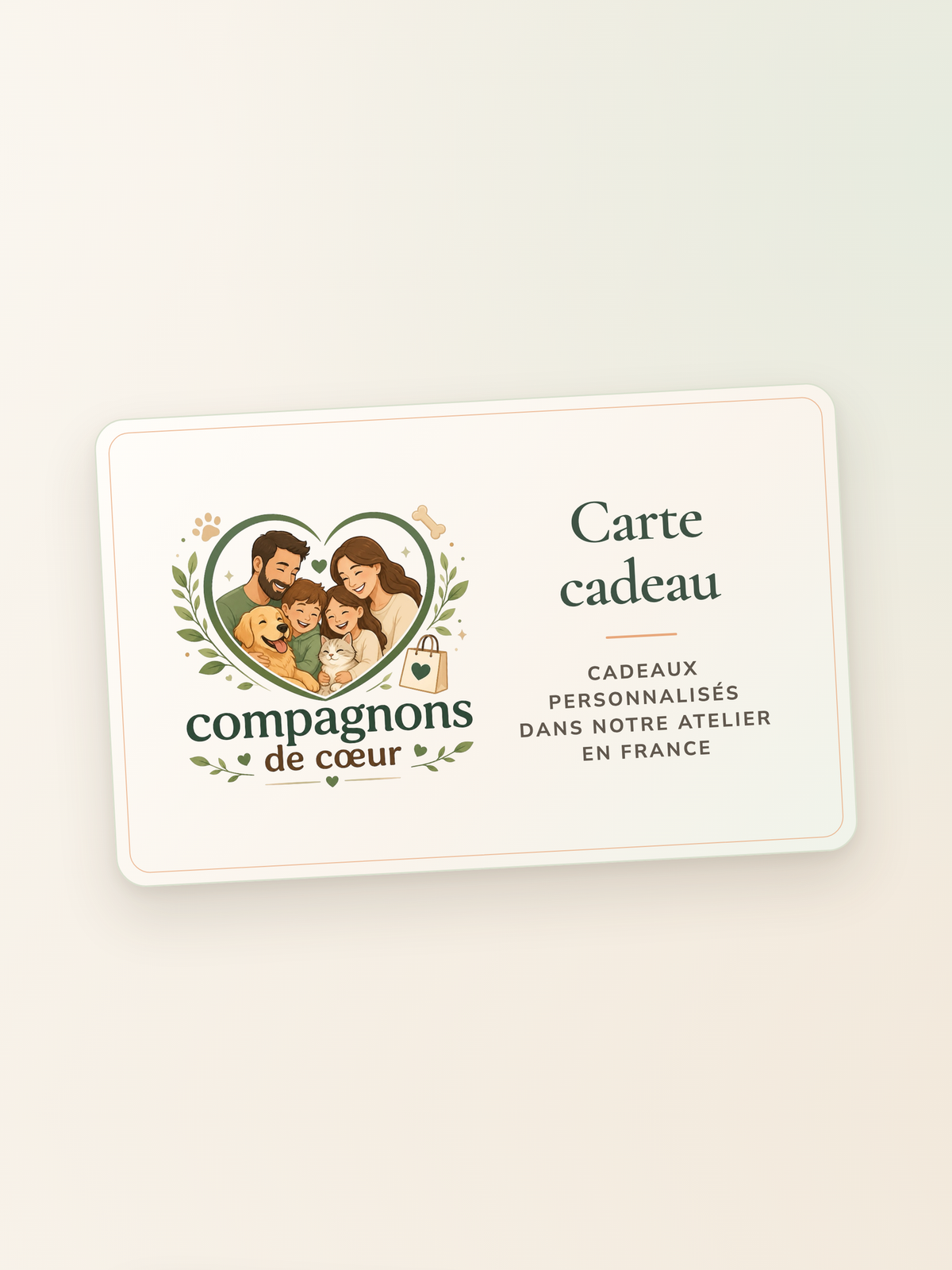 Carte cadeau Compagnons de Cœur