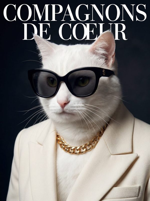 Portrait d'animal style Compagnons de Cœur — notre signature