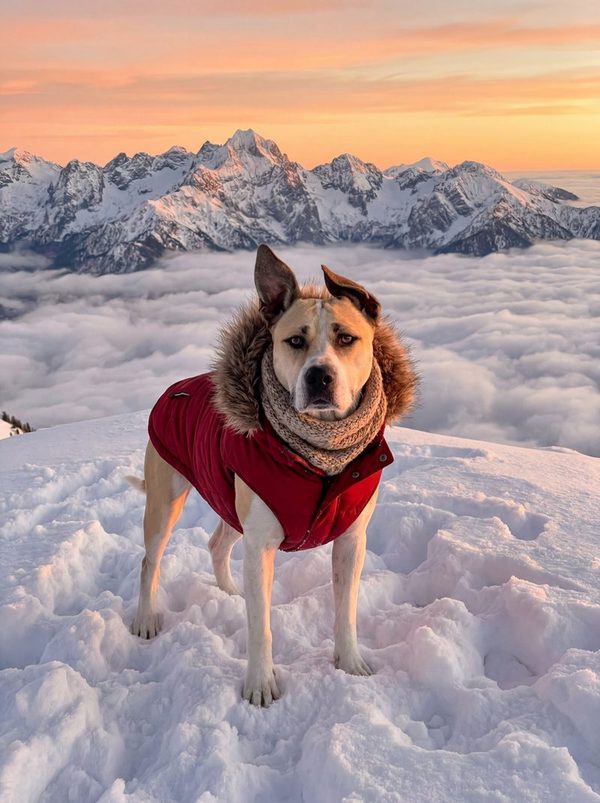 Portrait d'animal style Sommet de montagne