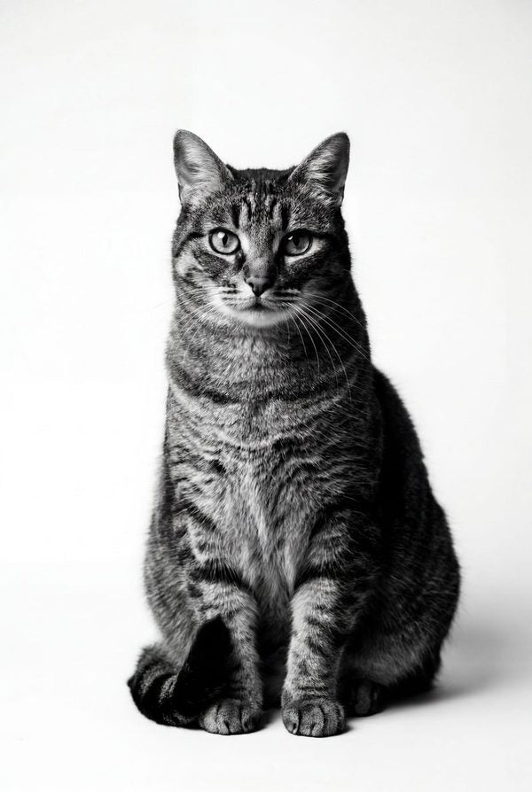 Portrait d'animal style Studio noir et blanc