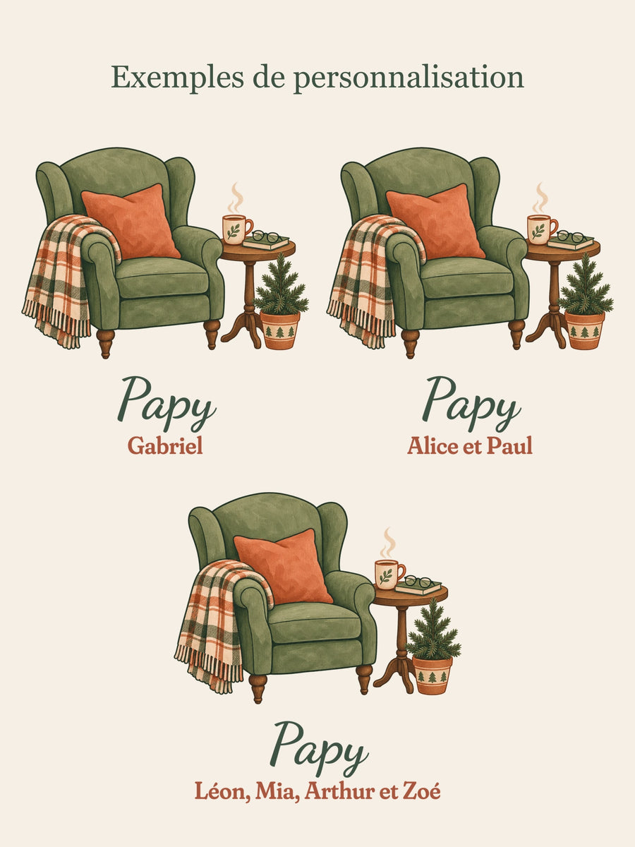 Visuel d’illustration – trois exemples de personnalisation du même motif