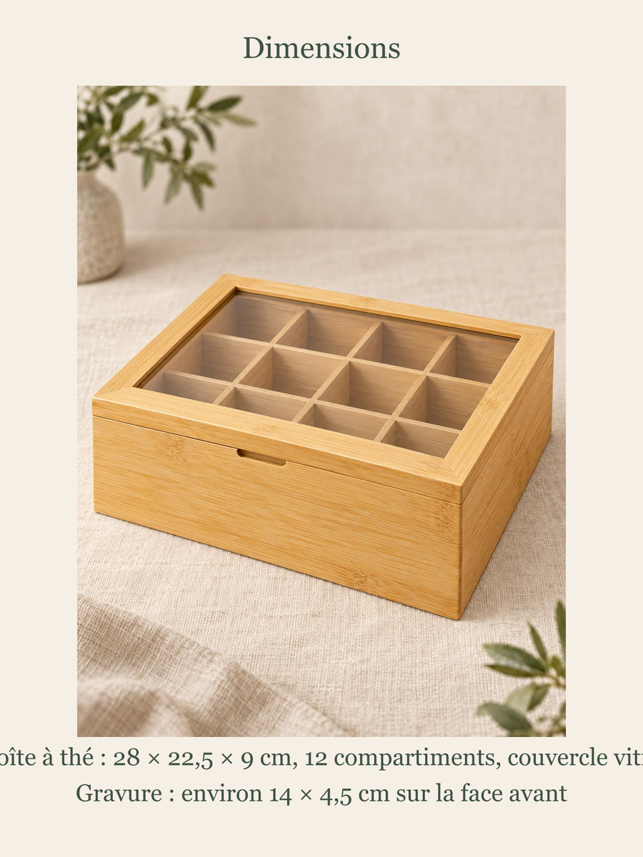 Visuel d’illustration – dimensions de la boîte : 28 × 22,5 × 9 cm